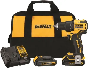 DEWALT ATOMIC 20V MAX* Cordless Drill/Driver Kit, Compact, 1/2-Inch (DCD708C2)