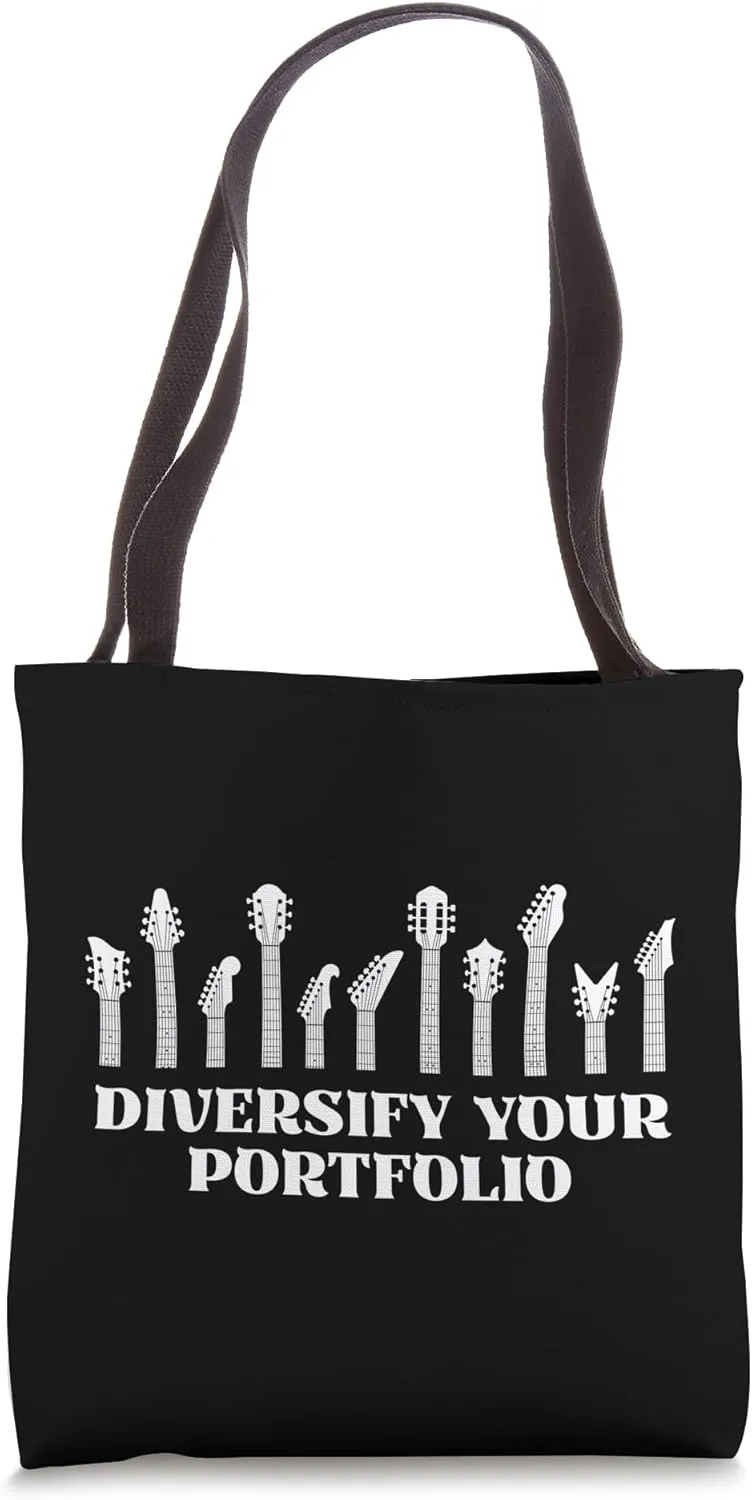 Diversify Your Portfolio - Electric Guitar Collection Tote Bag