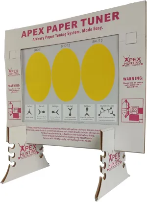 DIY Paper Tuning Archery Kit - Portable & Reusable Archery Paper Tuner w/Stand