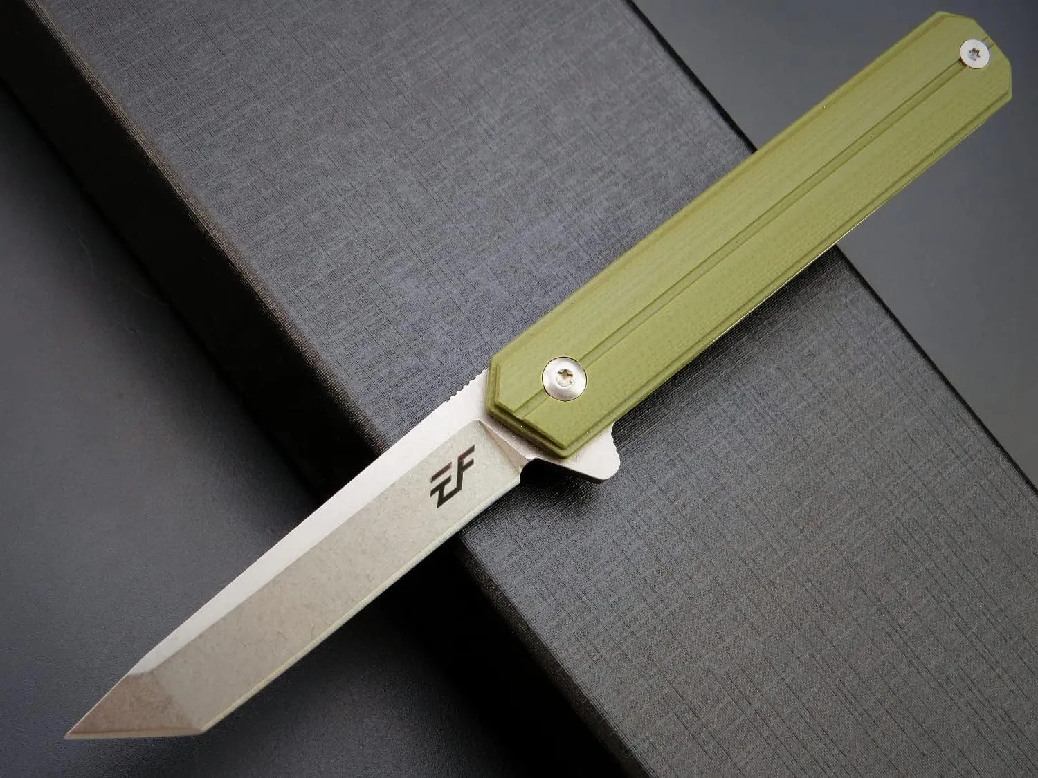 Eafengrow EF65 Flipper Folding Lock Knife Ball Bearing D2 Blade and G10 Steel Handle Pocket Assisted Multitool with Clip Everday Carry (EF65-T-desert)