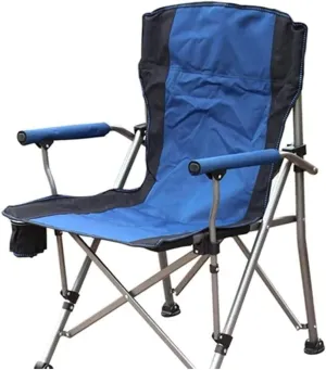 Easy to Assemble with Cup Holder Outdoor Portable Lawn Adults Chairs Mesh Side Pockets Can Support 308 Pounds Camping Trip Portable