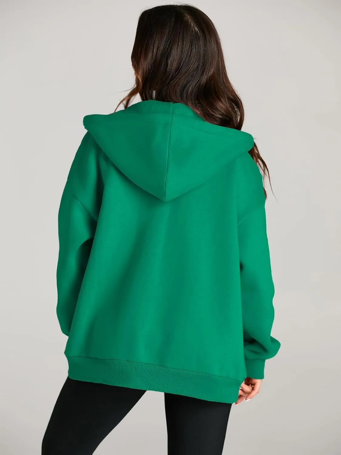EFAN Women's Drawstring Zip Up Cute Hoodies Fall Jacket Oversized Casual Sweatshirts with Pocket