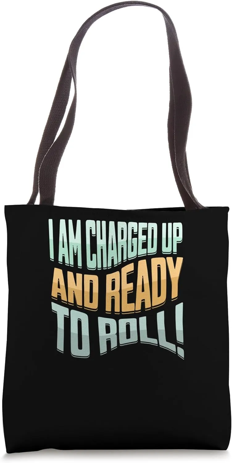 Electric Car Vehicle Energy Hybrid Electro Drive electric Tote Bag