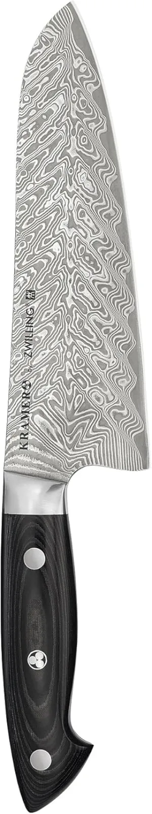 EUROLINE Damascus Collection 7" Santoku Knife