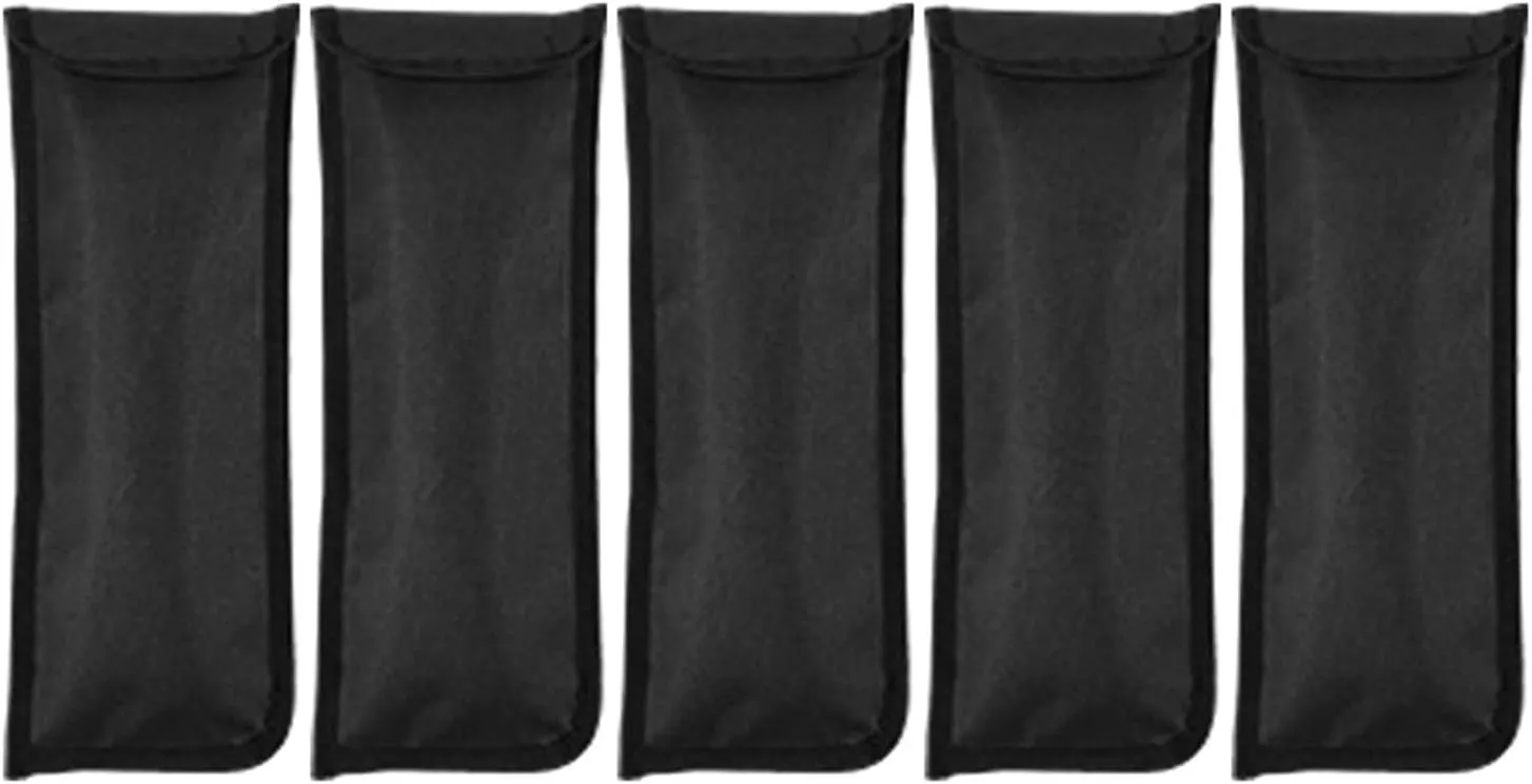 EVTSCAN 13.78x5.71in Tent Stake Storage Bag, Oxford Cloth, Puncture, for Camping Gear Organization, Outdoor Enthusiasts (Black)