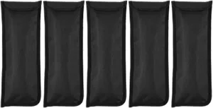 EVTSCAN 13.78x5.71in Tent Stake Storage Bag, Oxford Cloth, Puncture, for Camping Gear Organization, Outdoor Enthusiasts (Black)