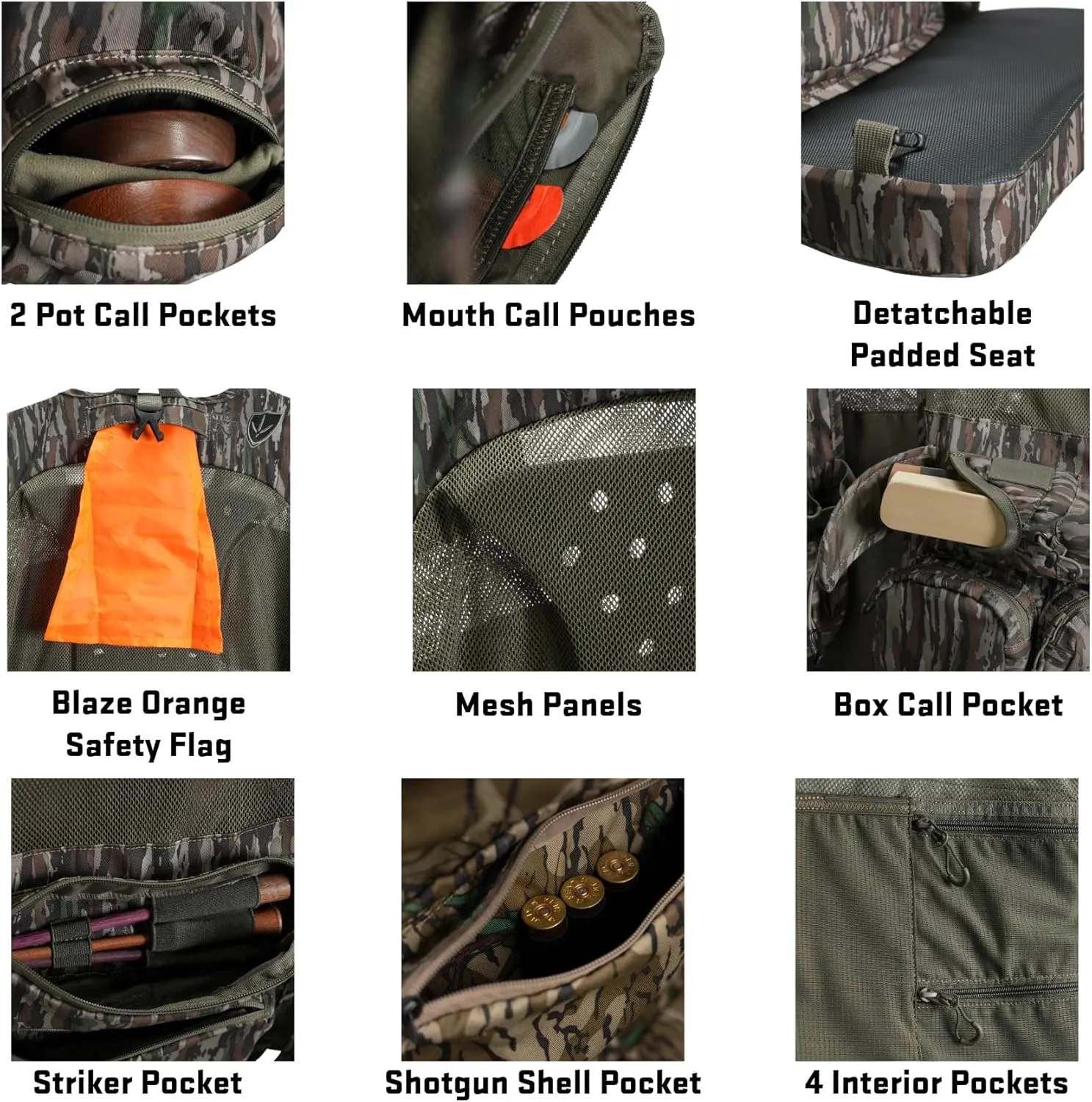 Finisher Pro II Turkey Vest with Detachable Seat Cushion