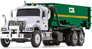 First Gear WM 1/87 Scale Mack Granite MP with Tub-Style Roll-Off Container