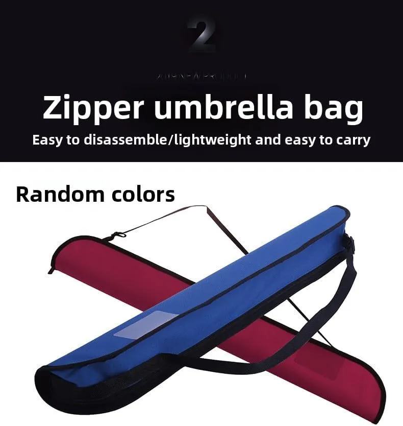 Fishing Umbrella Hard Shell Zipper Umbrella Bag Accessories Fishing Gear Bag Three Fold (80 * 26CM,bag)