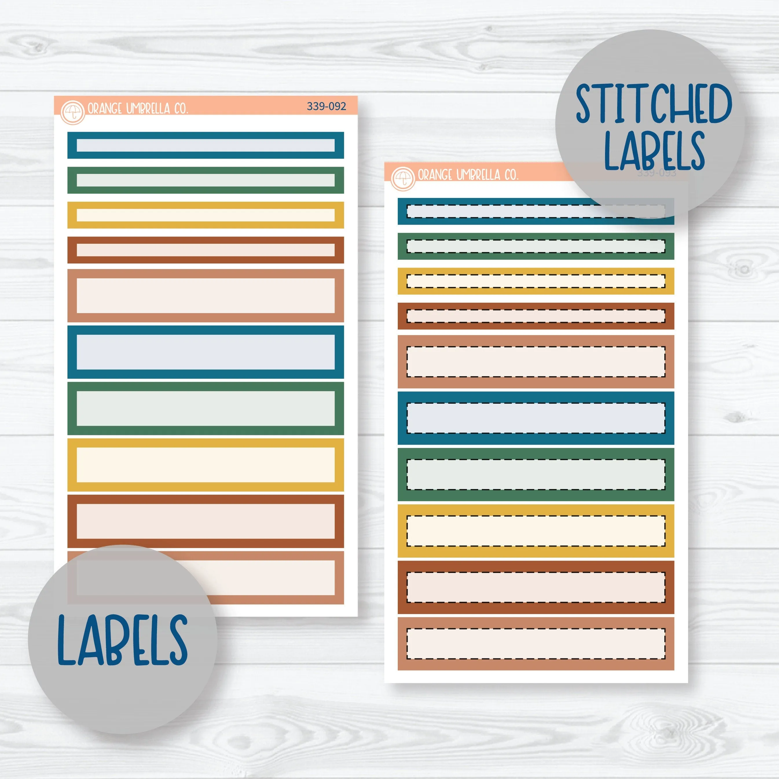 Floral Leaf Kit | 7x9 Compact Vertical Planner Kit Stickers | Rainforest | 339-091