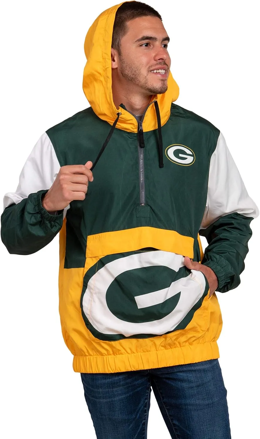 FOCO Men's NFL Team Logo Warm-up Windbreaker