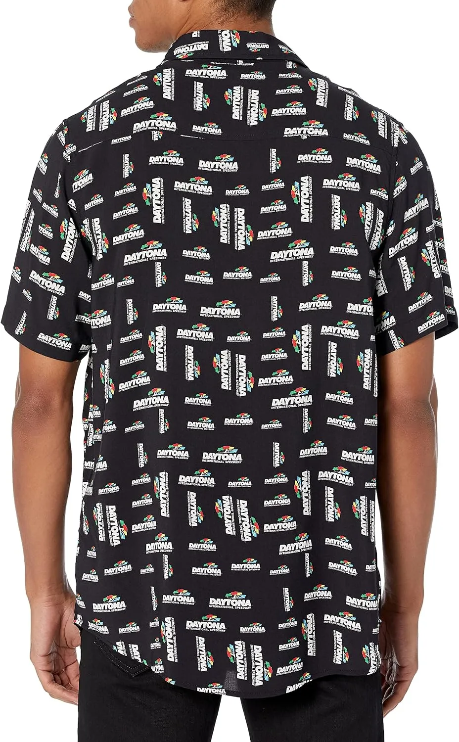 FOCO NASCAR Floral Button Up Short Sleeve Shirt
