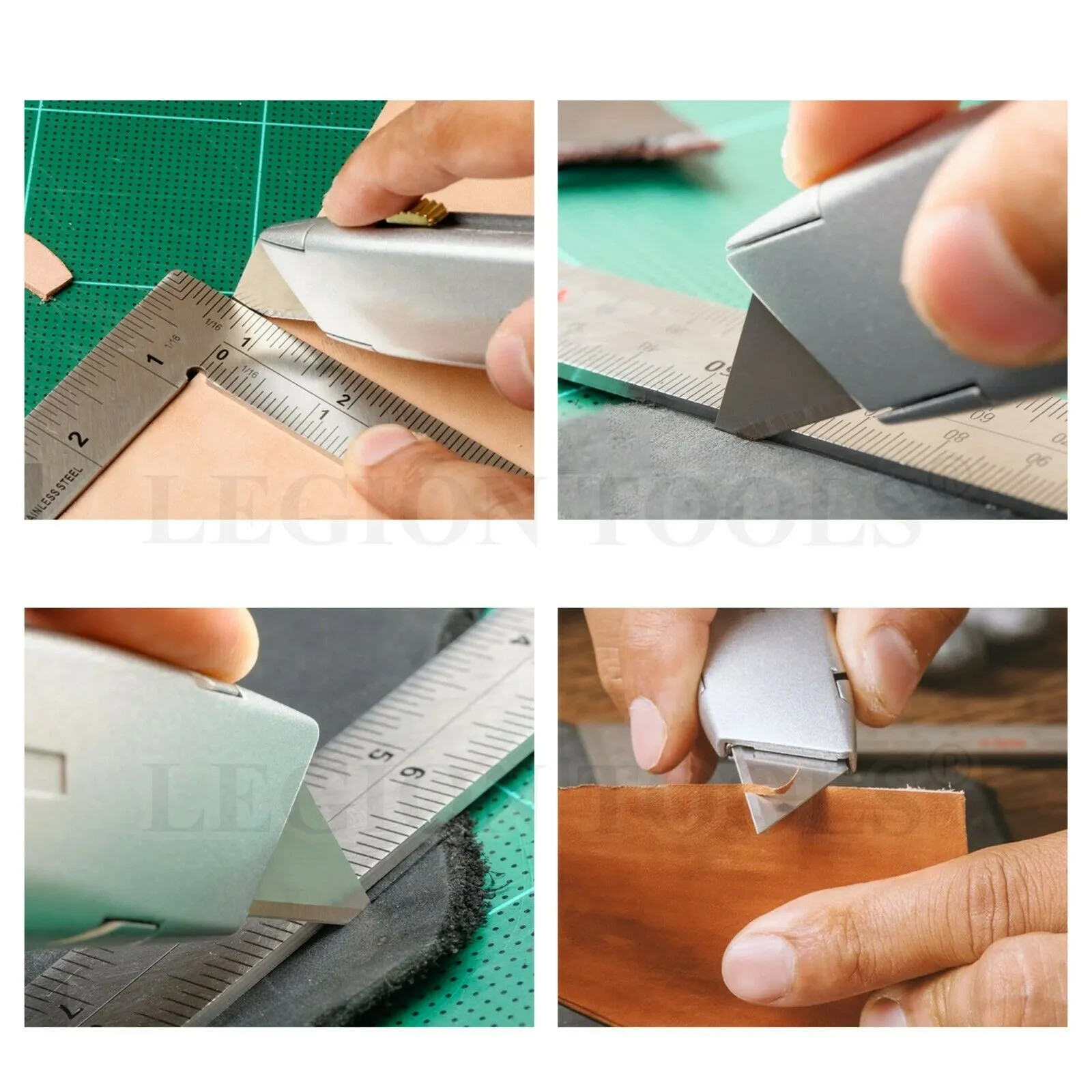 Folding Utility Knife with 3 Extra Blades
