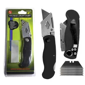 Folding Utility Knife with 5 Extra Blades