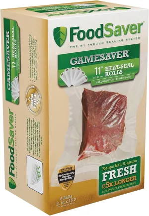 FoodSaver GameSaver 11" x 16' Vacuum Seal Roll with BPA-Free Multilayer Construction
