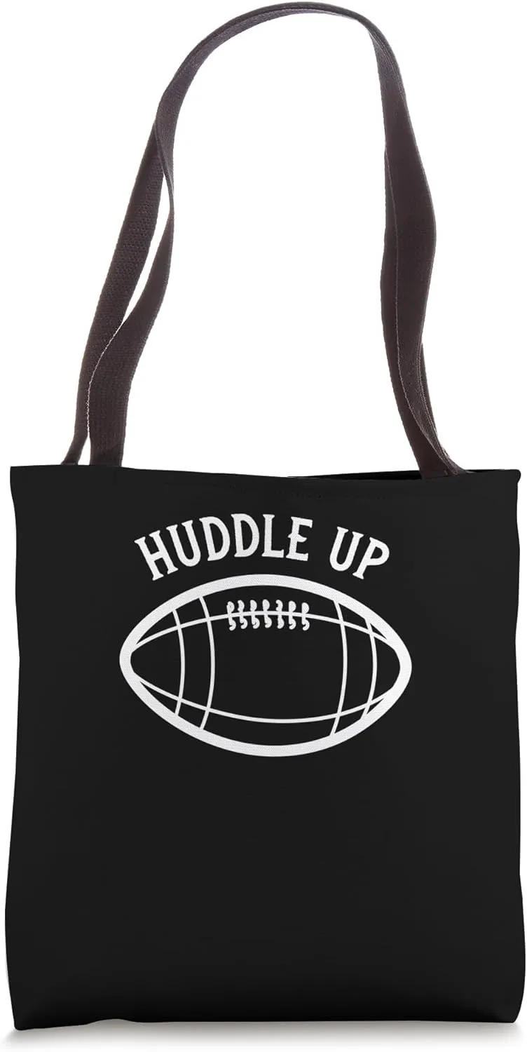 Football Huddle Up Sports Fan Team Spirit Tote Bag