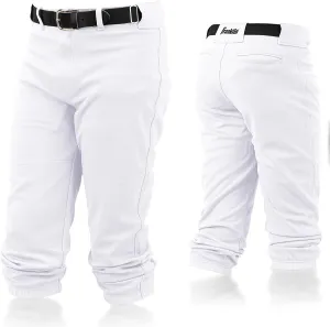 Franklin Sports Youth Baseball   Softball Pants - Knee High   Relaxed Fit Kids Baseball Pants - White, Black   Grey Pants