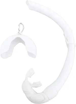 Freediving Snorkel Silicone Foldable Roll Up Wet Breathing Tube Swim Training Diving Snorkeling