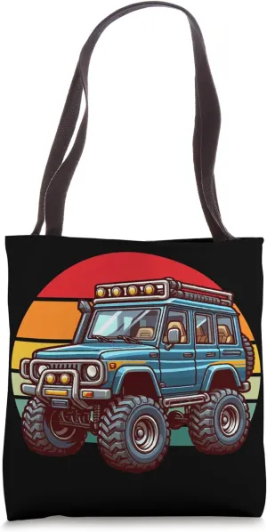 Fun Classic Overlander Retro Vintage SUV Truck Gear Tote Bag