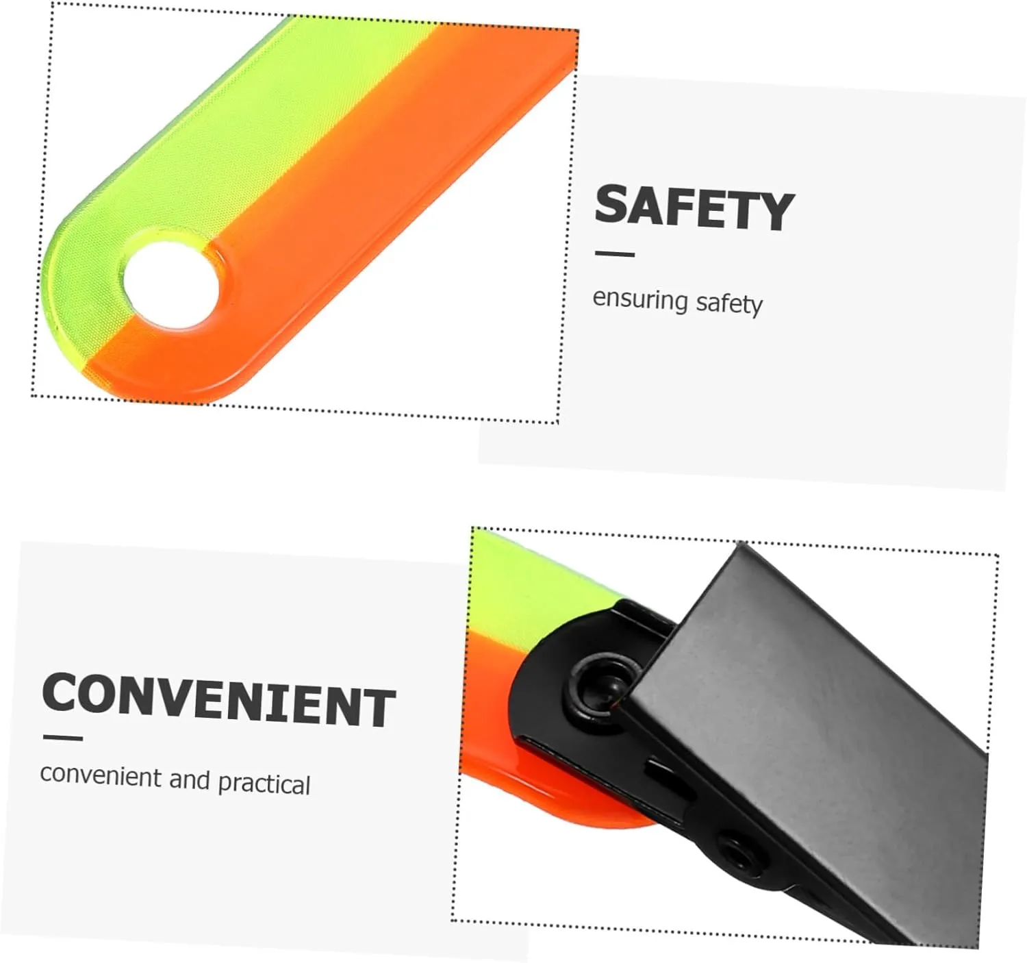 GALPADA Reflective Gear Markers Yellow Marker Flags Survey Marking Flags Trail Outdoor Convenient Reflective