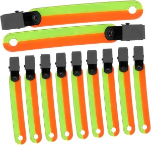 GALPADA Reflective Gear Markers Yellow Marker Flags Survey Marking Flags Trail Outdoor Convenient Reflective