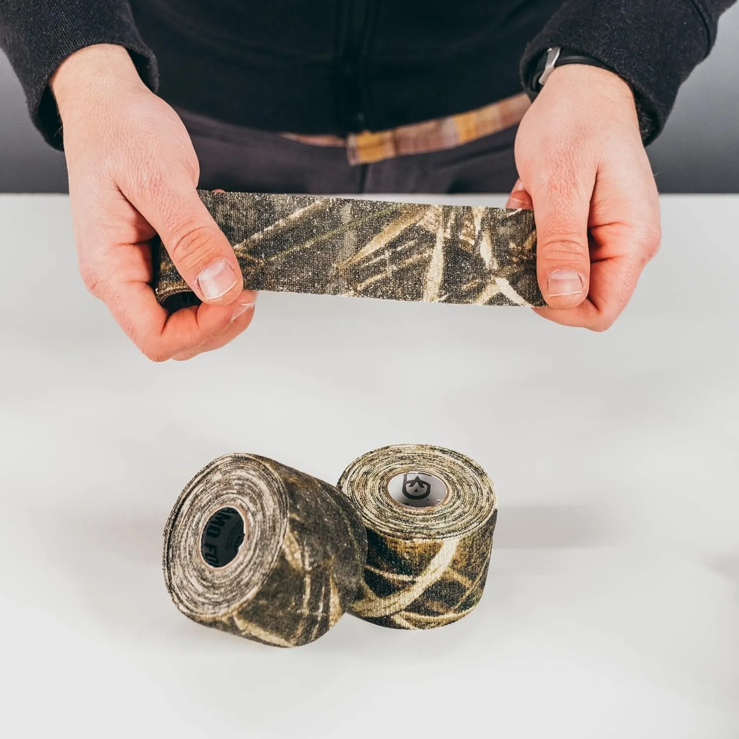 GEAR AID Camo Form Self-Cling and Reusable Camouflage Wrap, Woodland Digital, 2” x 144” Roll