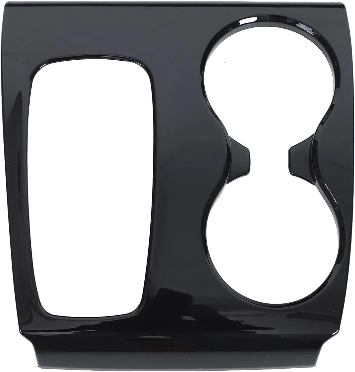Gear Shift Panel Cover Trim for Hond@ Pilot 2016-2020/ Hond@ Ridgeline 2017-2019, ABS Automotive Center Consoles Cup Holder Cover Protector Accessories (Glossy Black)