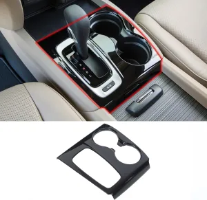Gear Shift Panel Cover Trim for Hond@ Pilot 2016-2020/ Hond@ Ridgeline 2017-2019, ABS Automotive Center Consoles Cup Holder Cover Protector Accessories (Glossy Black)