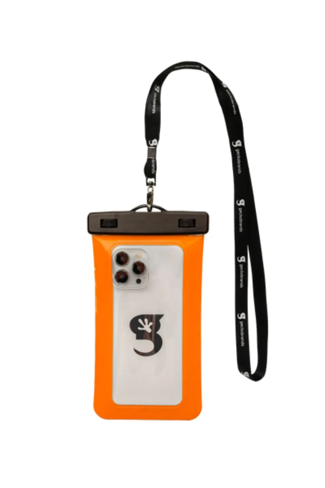 Gecko Orange Waterproof Large Phone Dry Bag