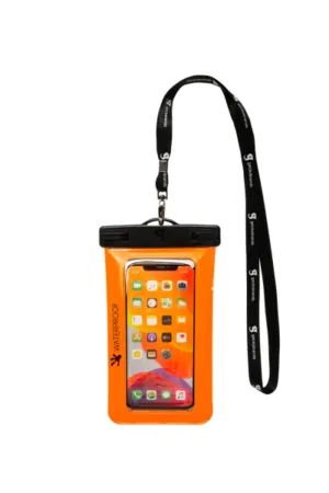 Gecko Orange Waterproof Large Phone Dry Bag