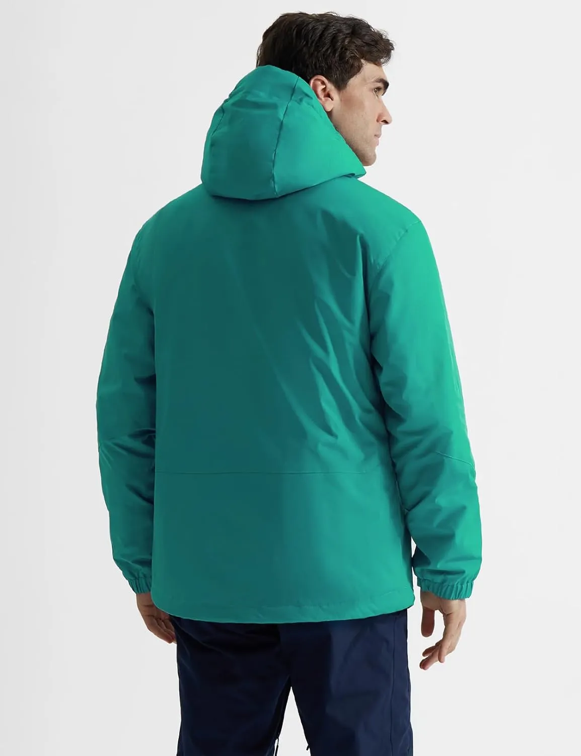 GEMYSE Men's Ski Jacket Warm Winter Snow Coat Waterproof Mountain Windbreaker Jacket for Snowboarding Hiking