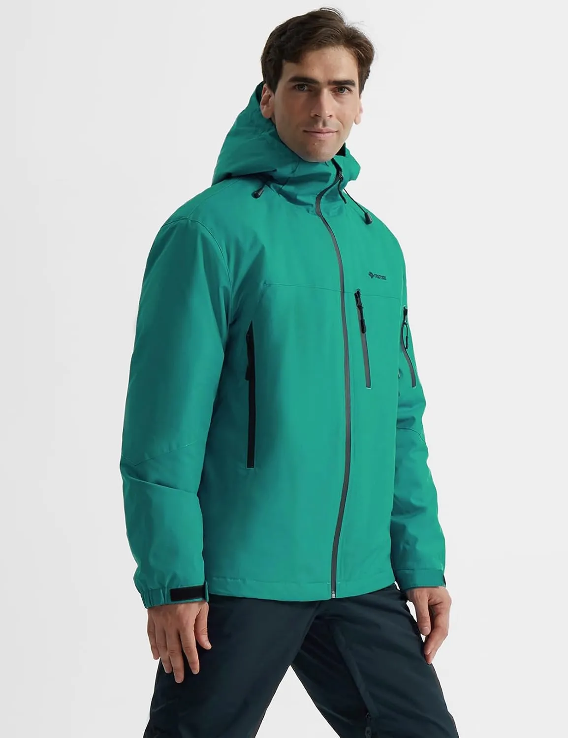 GEMYSE Men's Ski Jacket Warm Winter Snow Coat Waterproof Mountain Windbreaker Jacket for Snowboarding Hiking