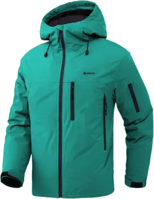 GEMYSE Men's Ski Jacket Warm Winter Snow Coat Waterproof Mountain Windbreaker Jacket for Snowboarding Hiking