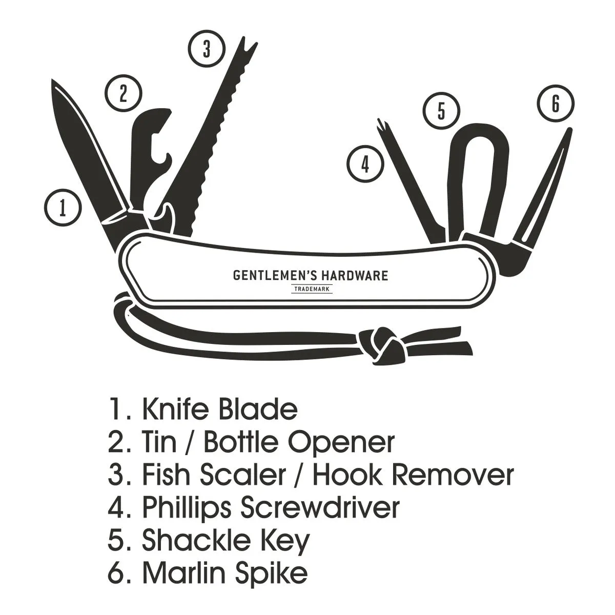 GENTLEMENS HARDWARE MARINE MULTI TOOL