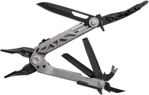 Gerber Gear Center-Drive Multitool - Includes 3.25” Outboard Knife, Pliers, Pry Bar, Bottle Opener & Awl - Comes with Bit Set & Sheath - Made in USA - Silver & Black