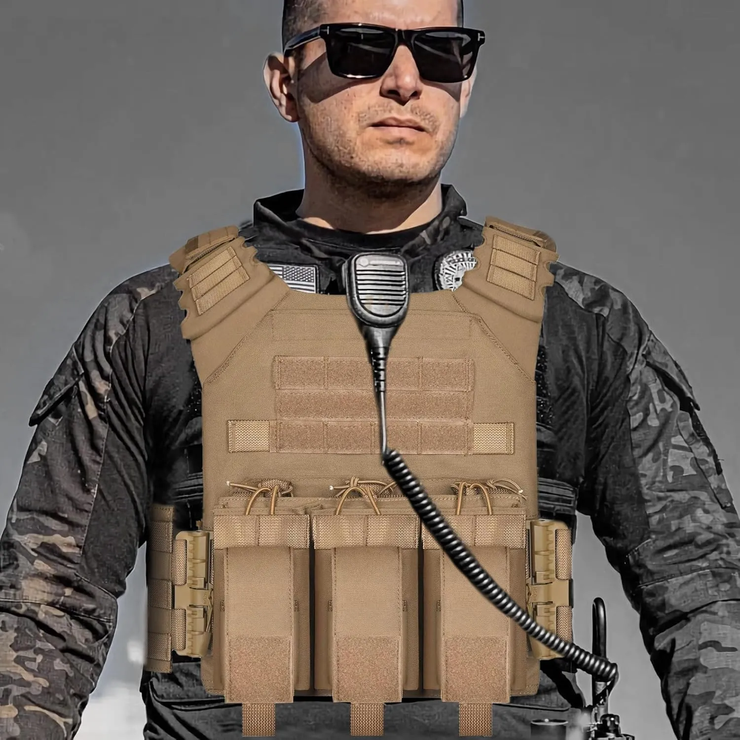 GFIRE Tactical Vest - Airsoft Lightweight Modular 3D Breathable Quick Release Vest, Adjustable Tactical Gear for Training