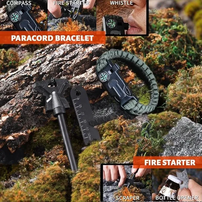 Gifts for Men Dad Him Birthday Christmas Fathers Day, Cool Gadget/Survival Gear and Equipment, Unique Camping Hunting Hiking Outdoor Gear, Gift Idea for Valentines Day Boyfriend Boys Stocking Stuffer