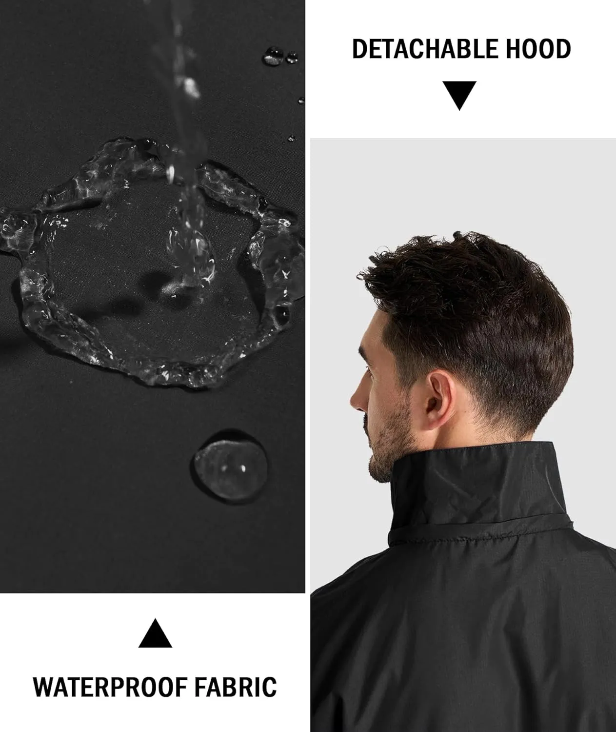 Golf Rain Gear for Men Rain Suit Waterproof Fishing Rain Jacket and Pants M/L/XL/XXL