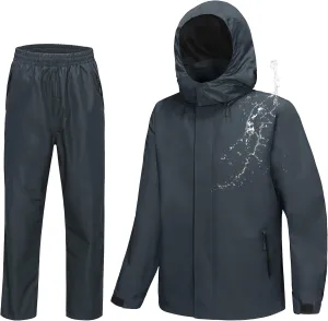Golf Rain Gear for Men Rain Suit Waterproof Fishing Rain Jacket and Pants M/L/XL/XXL