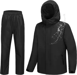 Golf Rain Gear for Men Rain Suit Waterproof Fishing Rain Jacket and Pants M/L/XL/XXL