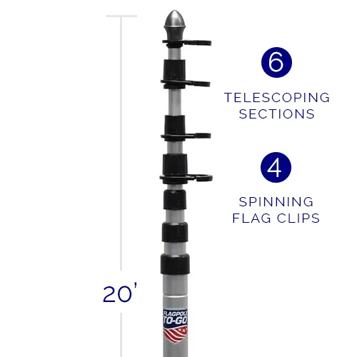 Green Bay Packers Ultimate Tailgate Flagpole Kit