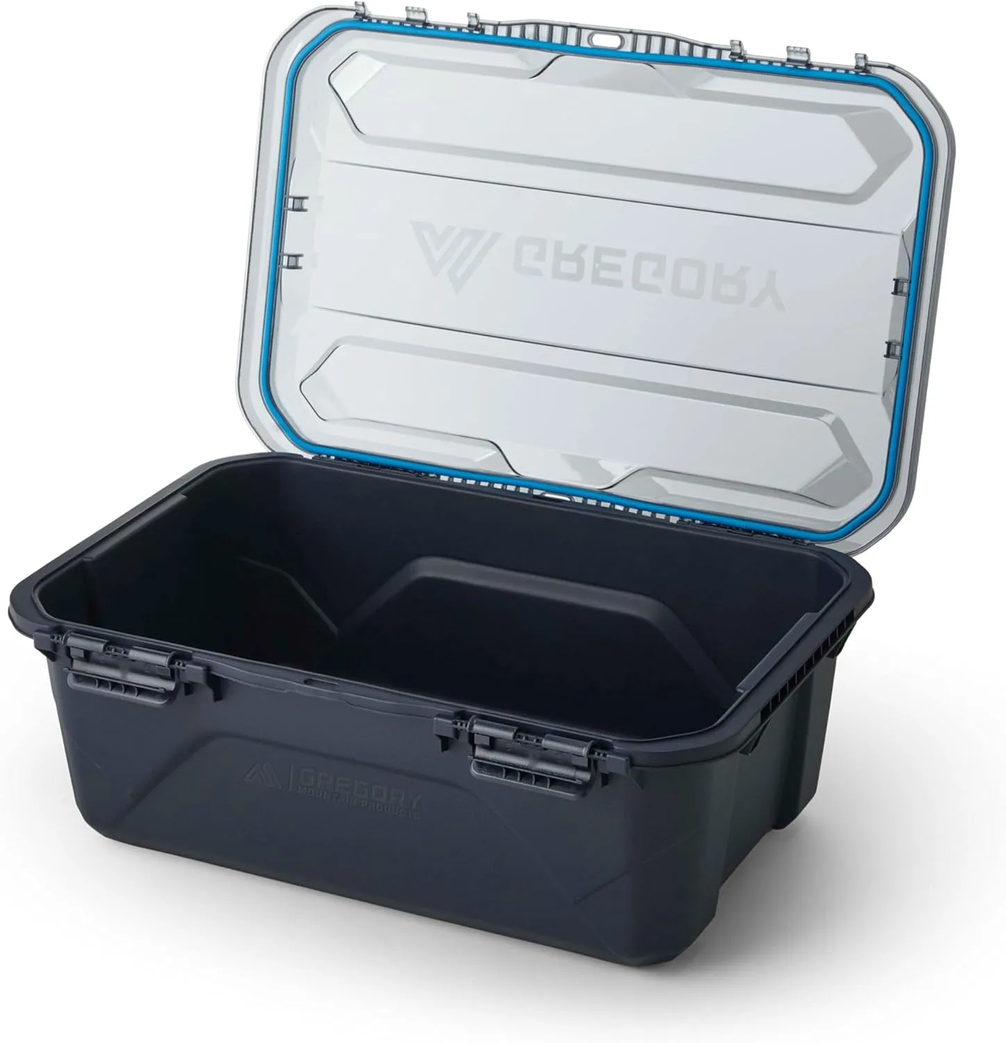 Gregory Alpaca 45L Waterproof Gear Organization/Camping Gear Box with Transparent Removeable Lid Slate Blue, 2 Pack