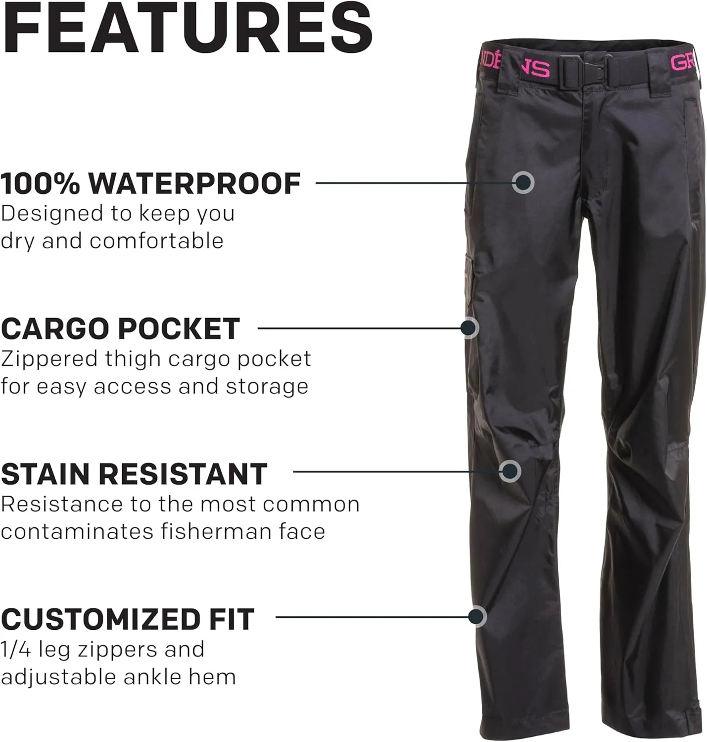 Grundéns Women's Weather Watch Pant | Updated | Waterproof, Stain-Resistant,