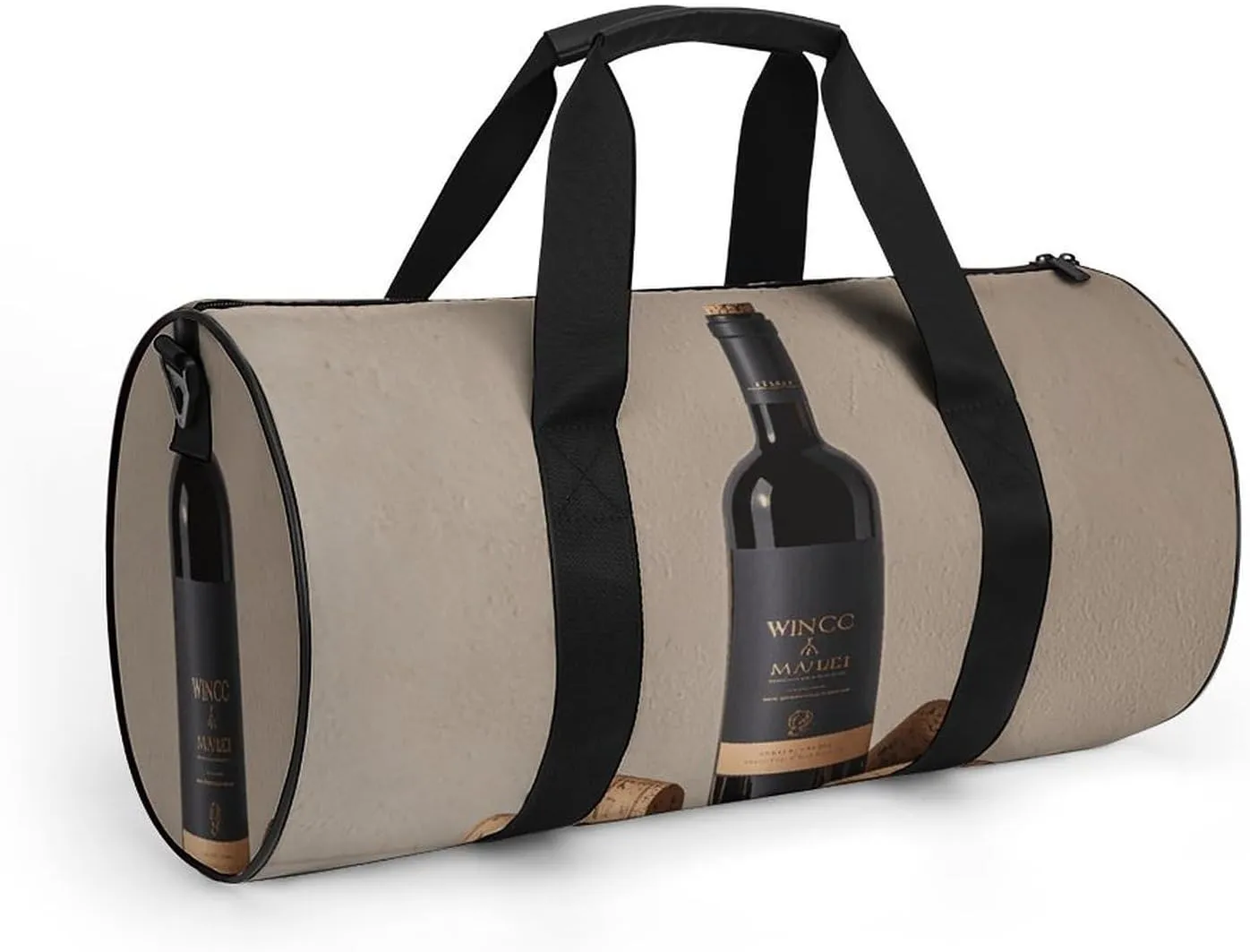 Gym Bags Small Wine Bottle Cork Duffel Bag Overnight Bag with Shoe Compartment Carryon Bag for Men Women