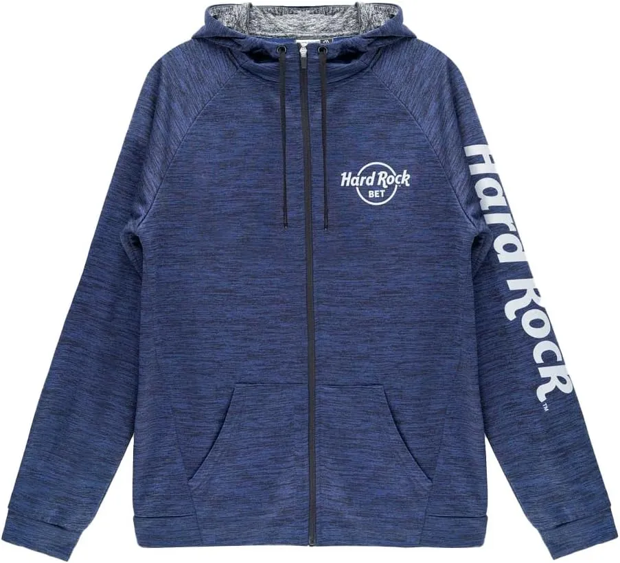 Hard Rock Unisex BET Performance Zip Hoodie Navy