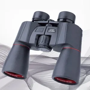 HD 12X50 Binoculars with BAK4 Prism and FMC Coating, Professional Telescope (24MM Large Eyepiece, 50MM Large Objective Lens), with Bag and Cleaning Cloth