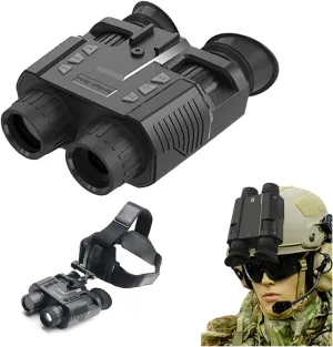 Head-Mounted Night Vision Device - 1080P, 300m Range, Tactical Helmet Binocular Digital Night Vision Binoculars for Hunting and Surveillance