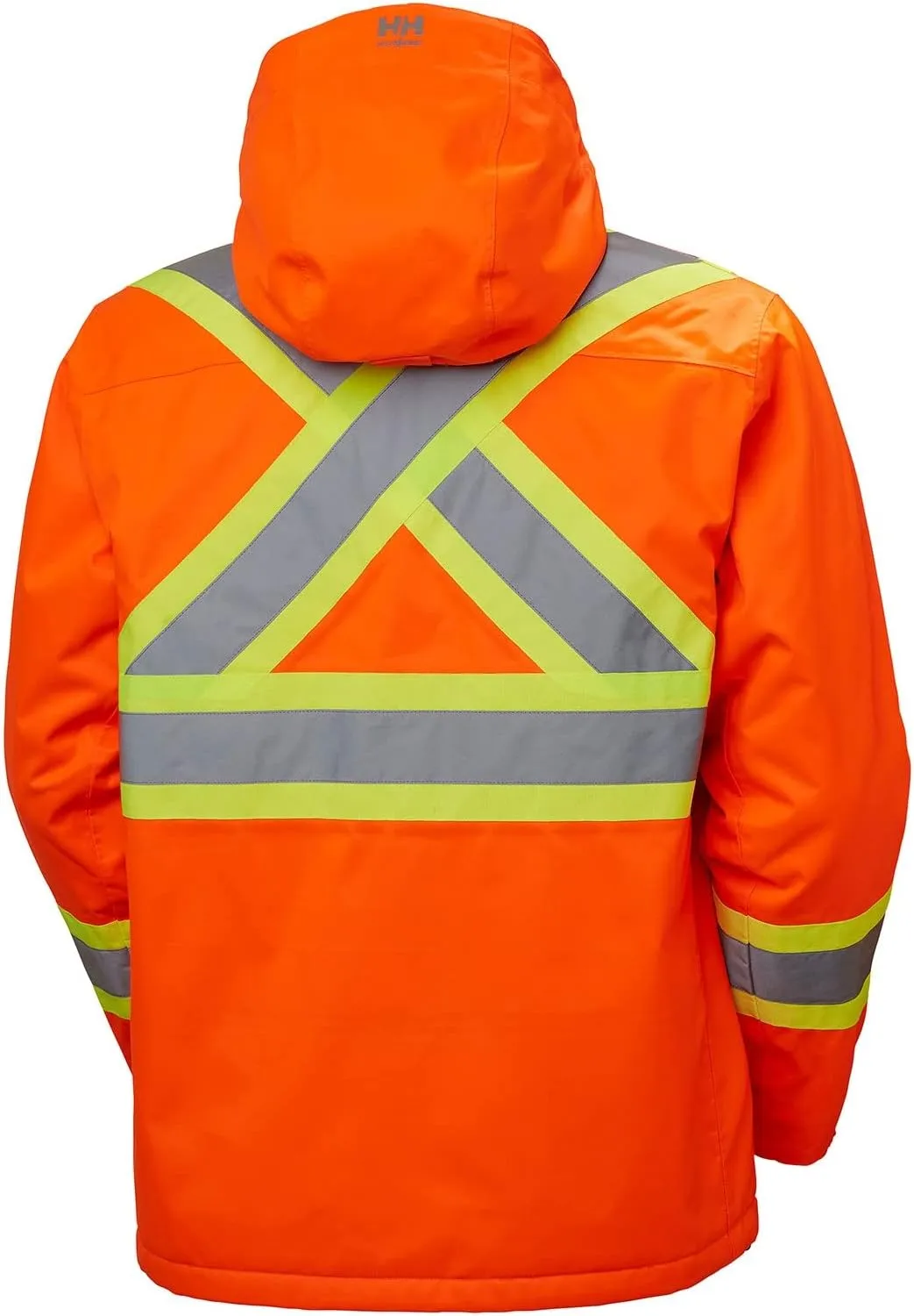 Helly-Hansen Alta Hi-Vis Insulated Winter Jackets for Men with ANSI/ISEA 107-2015 Type R Class 3 Reflective Striping