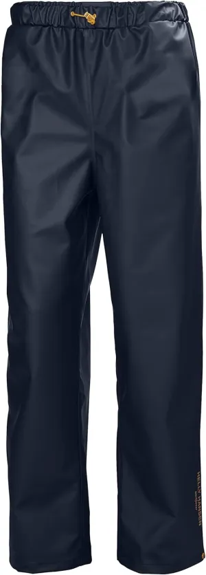 Helly-Hansen Workwear Gale Waterproof Men's Rain Pants with Adjustable, Elastic Waist and Bottom Leg with Snap Buttons