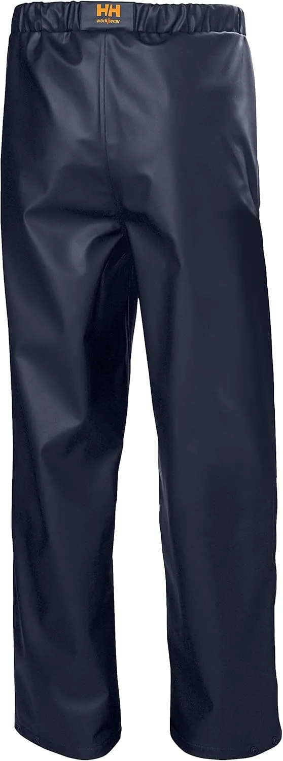 Helly-Hansen Workwear Gale Waterproof Men's Rain Pants with Adjustable, Elastic Waist and Bottom Leg with Snap Buttons